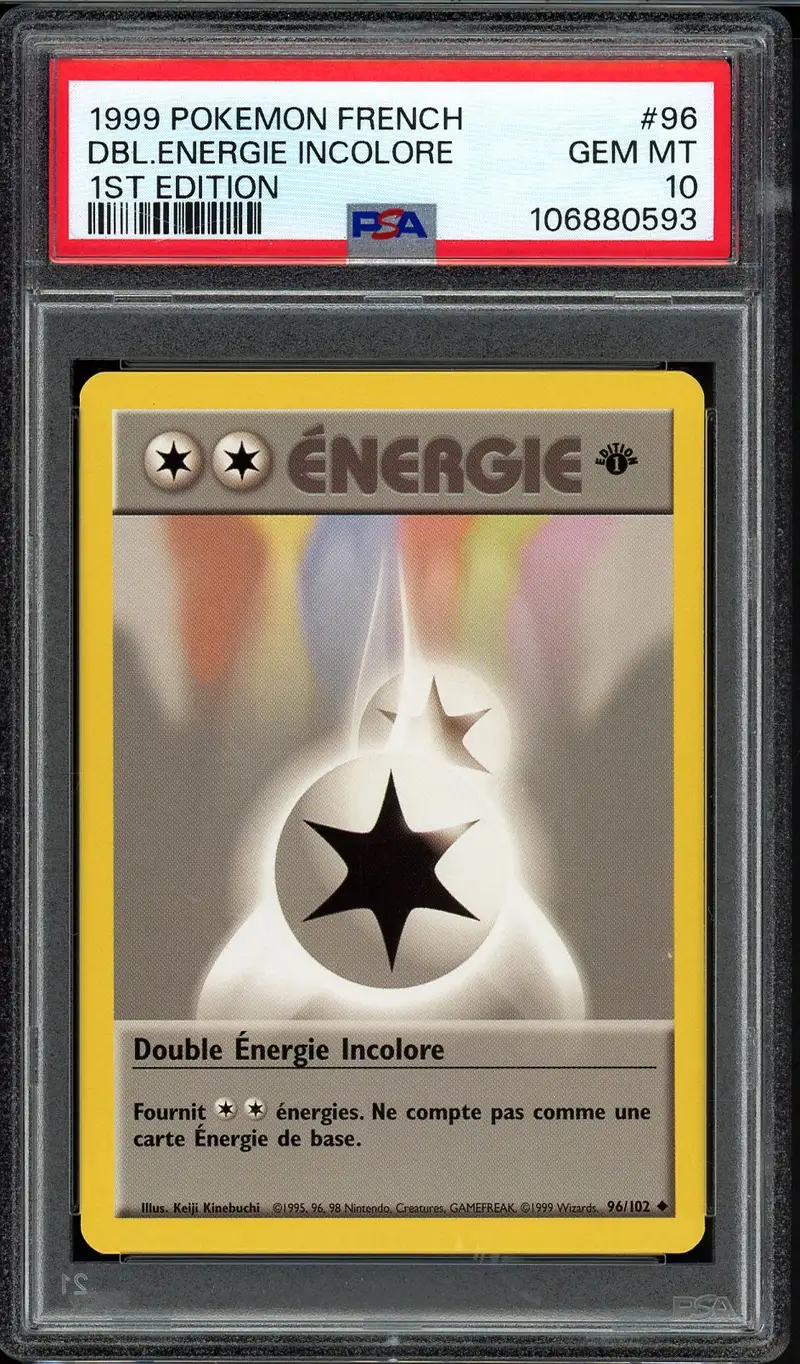 PSA 10 Double Energie Incolore