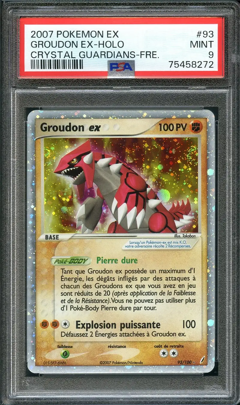 PSA 9 Groudon Ex