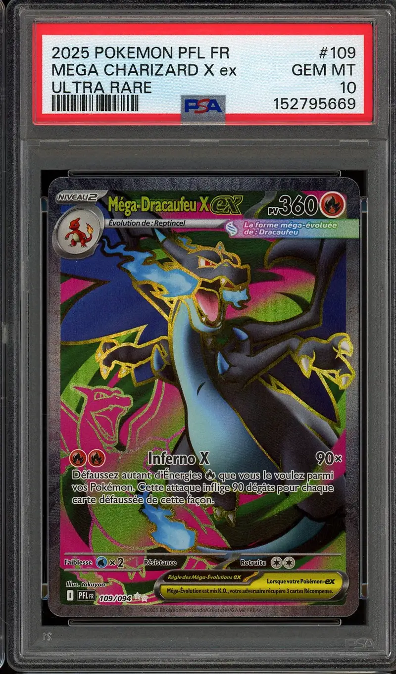 PSA 10 Méga-Dracaufeu X Ex