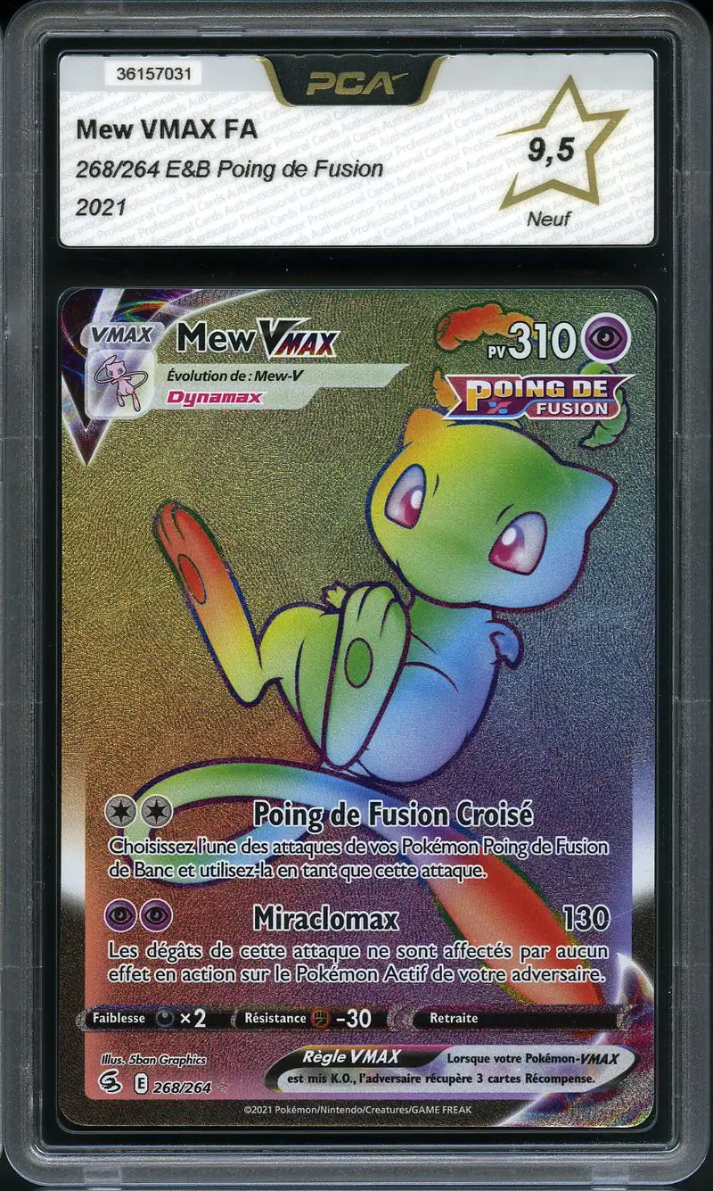 PCA 9.5 Mew VMax Rainbow