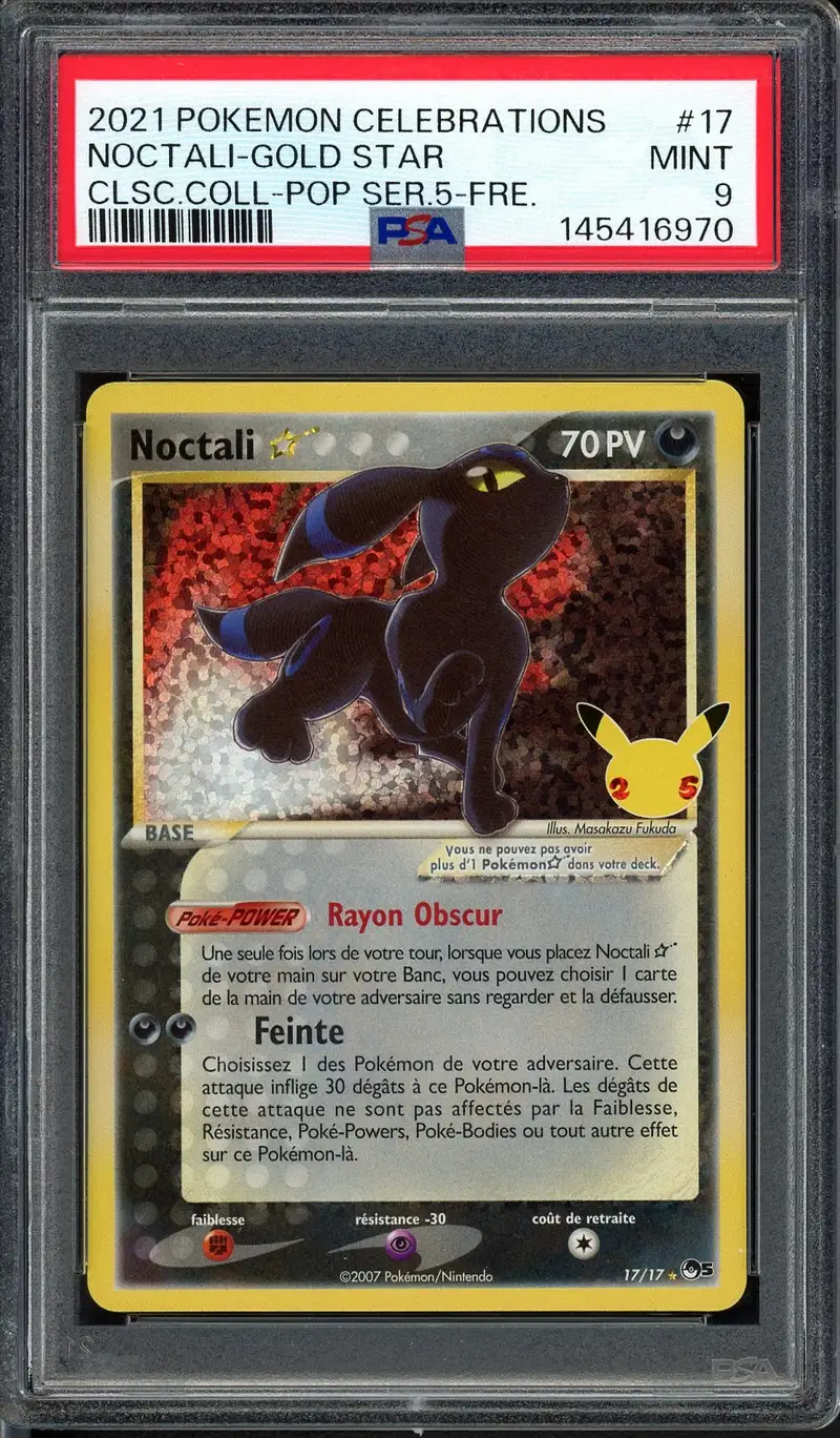 PSA 9 Noctali Gold Star