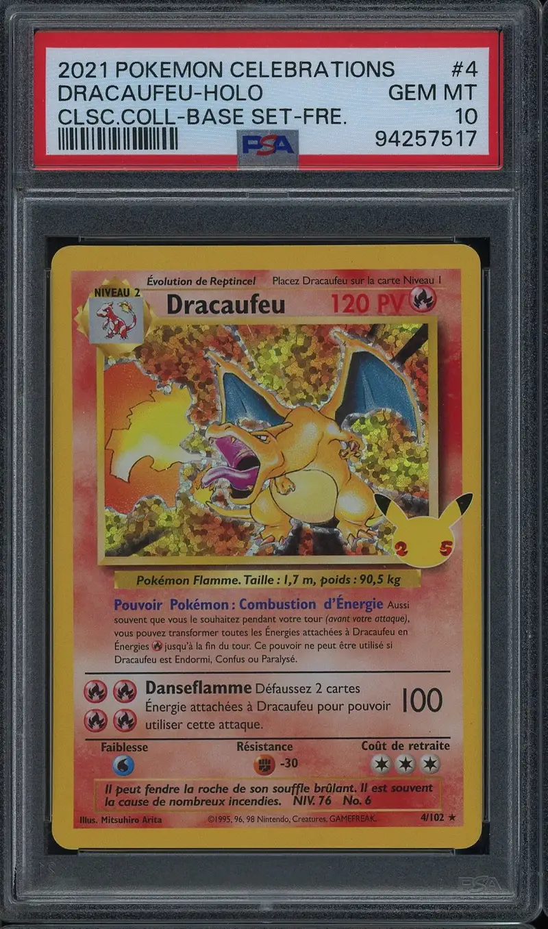 PSA 10 Dracaufeu Holo