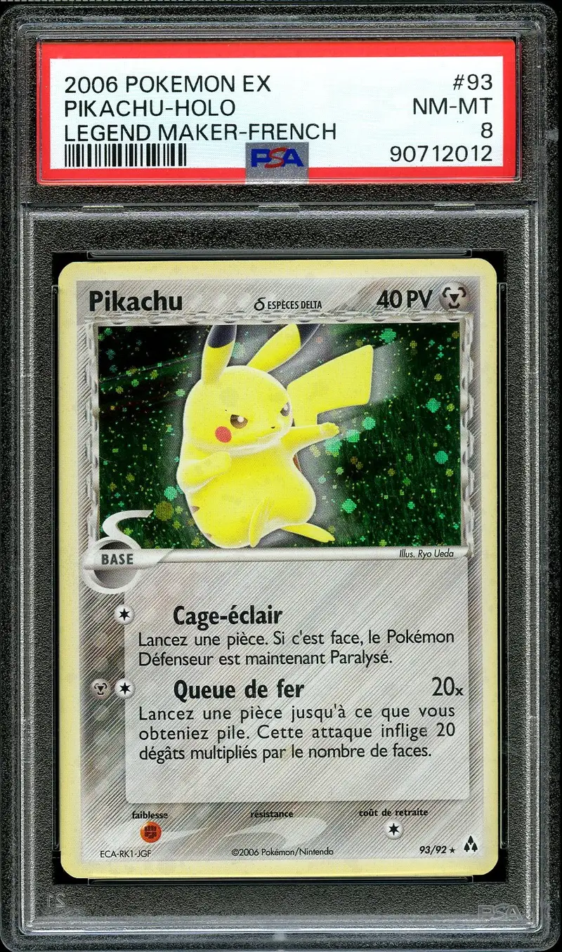 PSA 8 Pikachu Holo