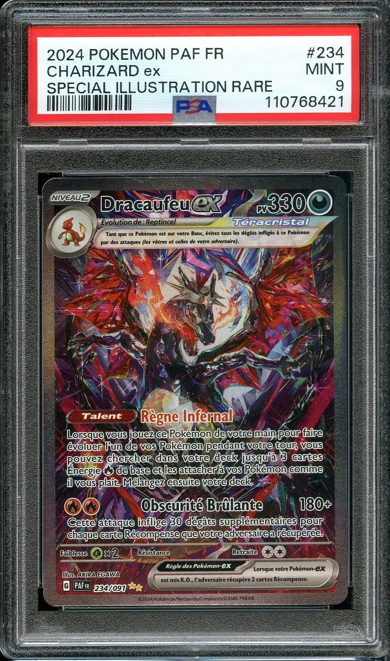 PSA 9 Dracaufeu Ex