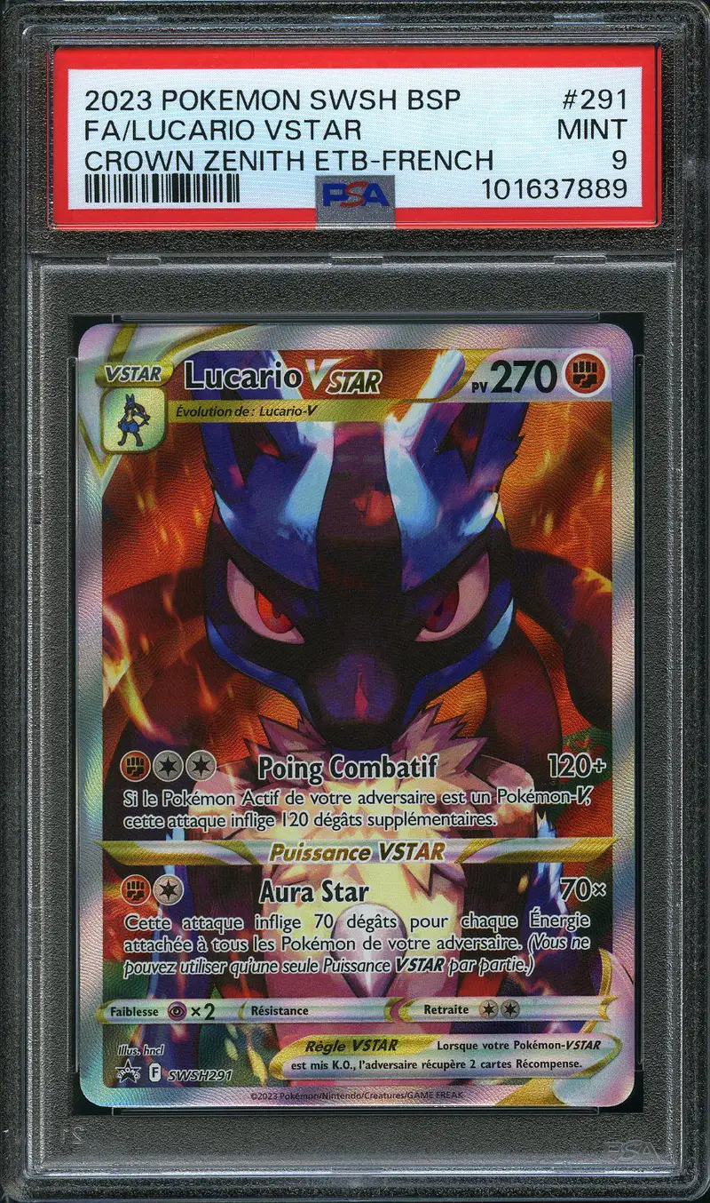 PSA 9 Lucario VStar