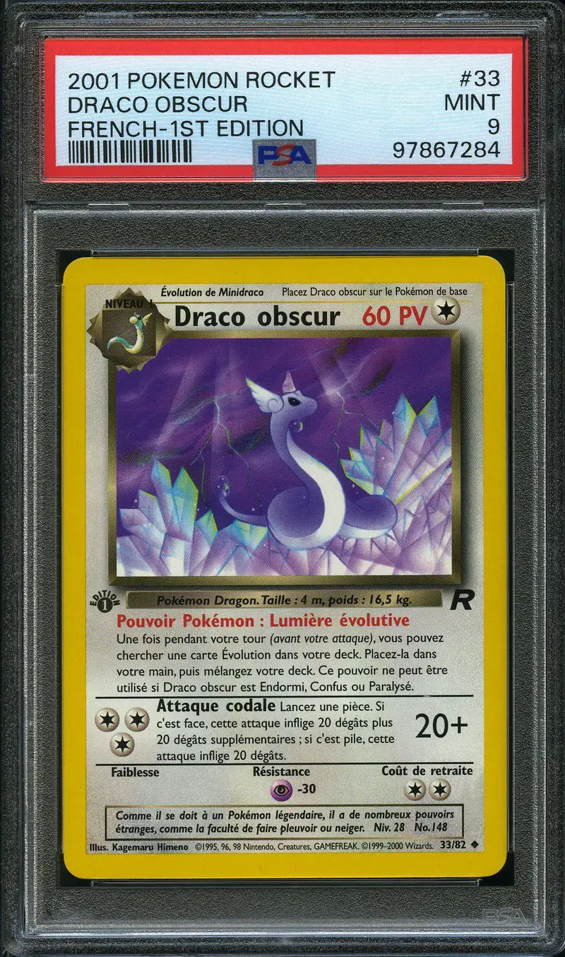 PSA 9 Draco Obscur