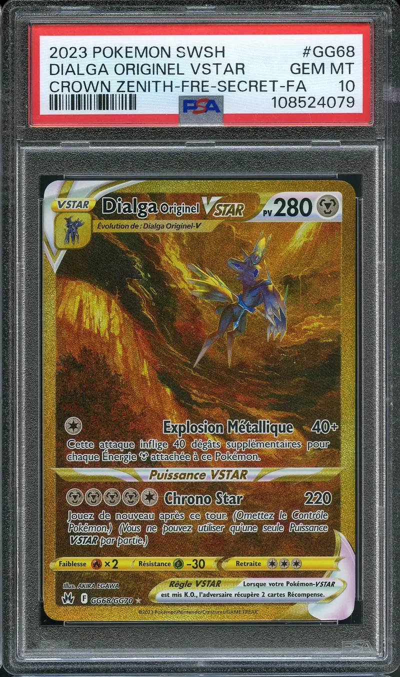PSA 10 Dialga Originel VStar Gold
