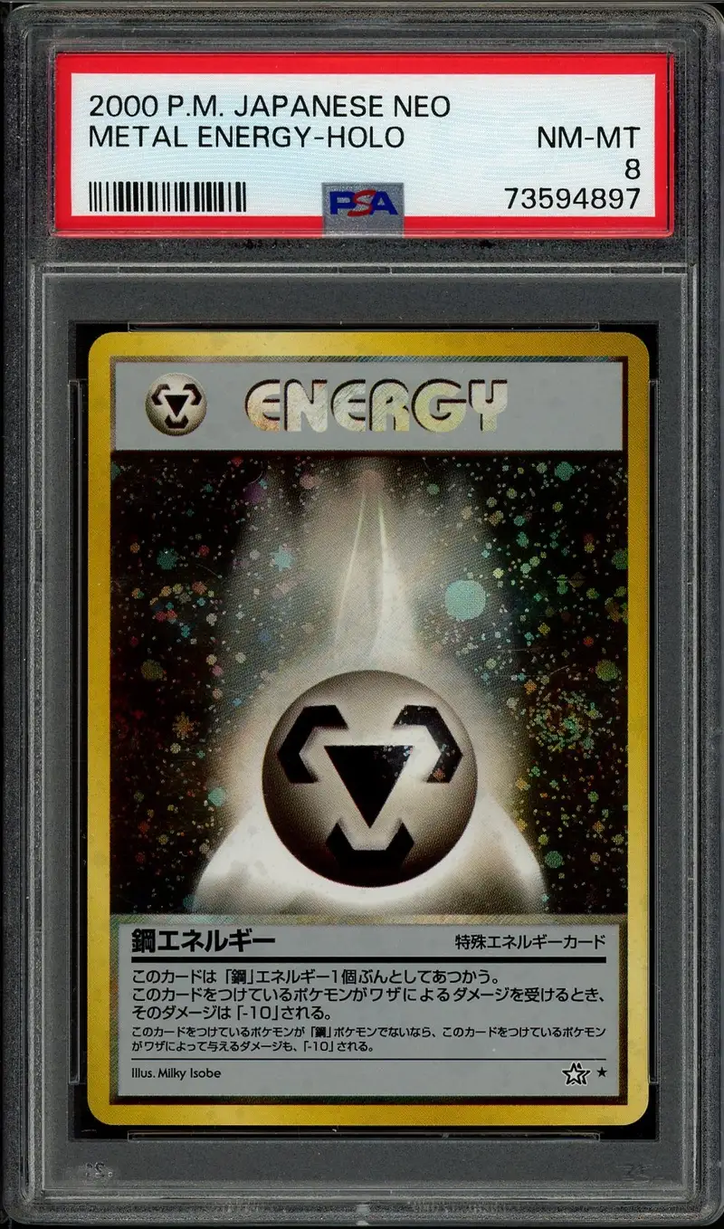 PSA 8 Metal Energy Holo