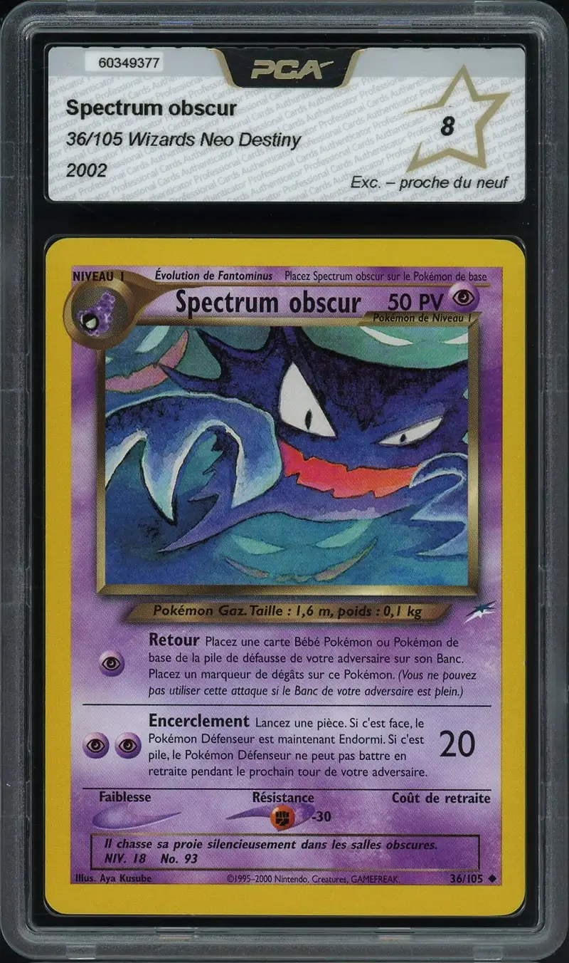 1995 haunter pokemon card value Fossil 1st Edition Holo 6/62 PSA 10  TBC Games Weakness Darkness 2 Resistance Fighting Old haunter card my friend
