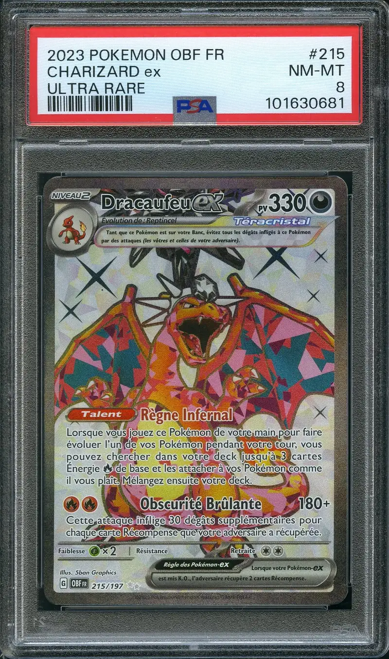 PSA 8 Dracaufeu Ex