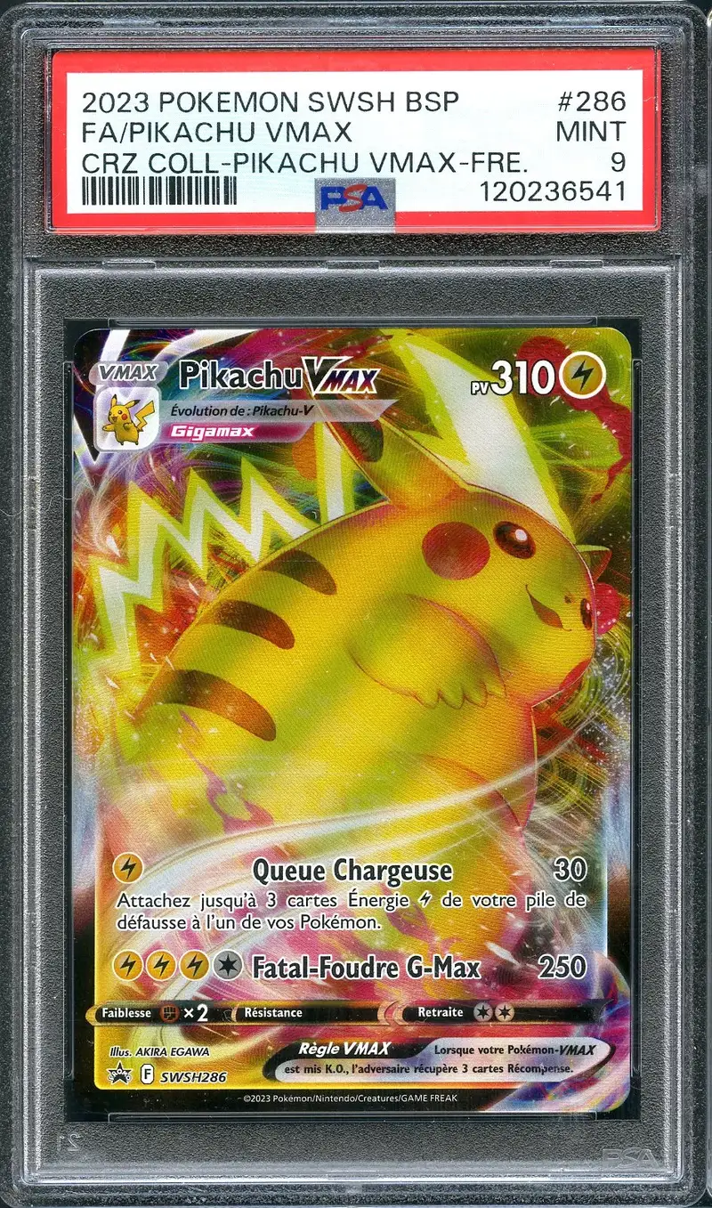 PSA 9 Pikachu VMax