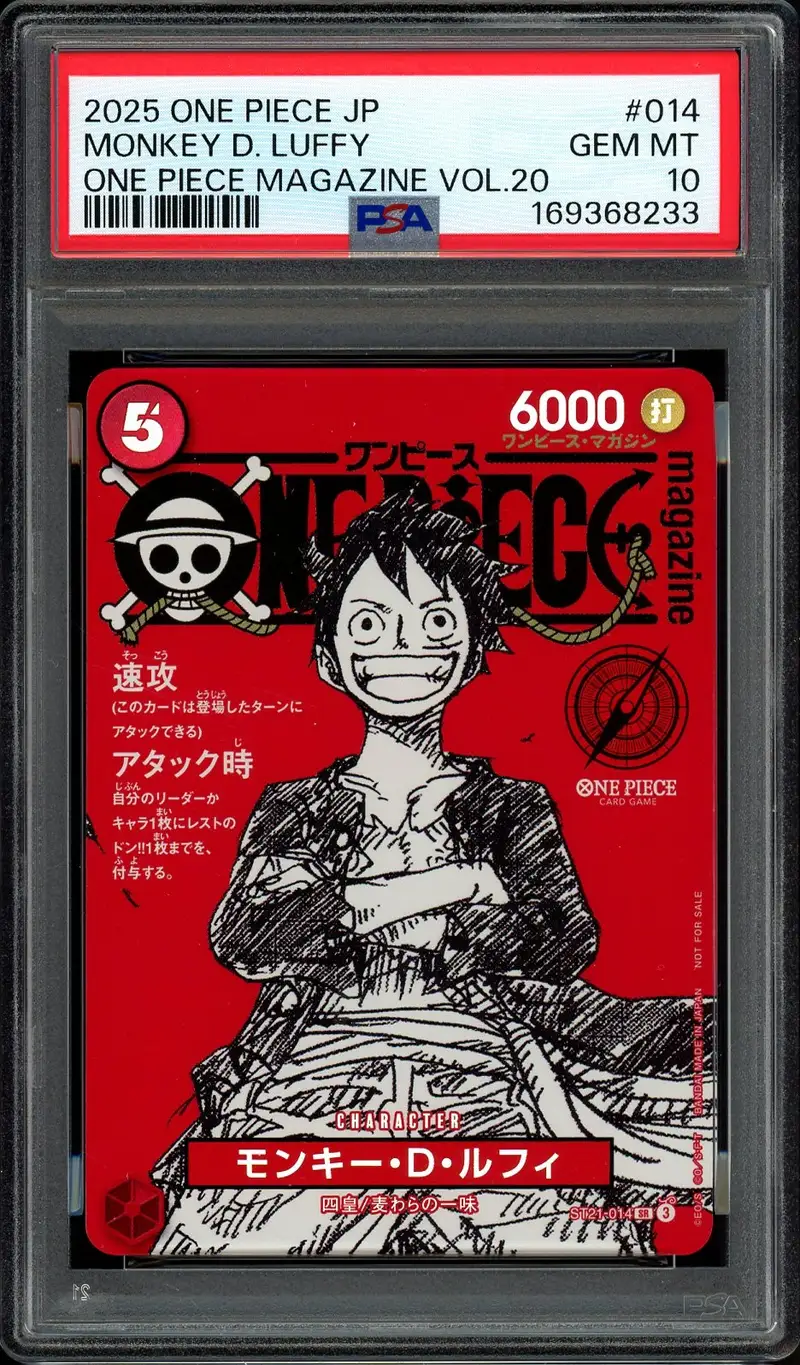 PSA 10 Monkey D. Luffy
