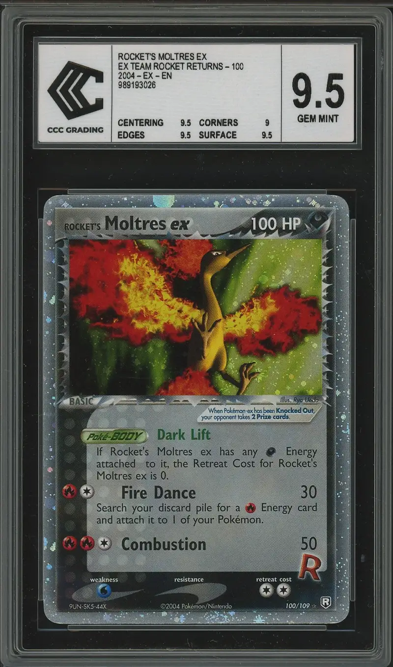 CCC 9.5 Rocket's Moltres Ex Holo