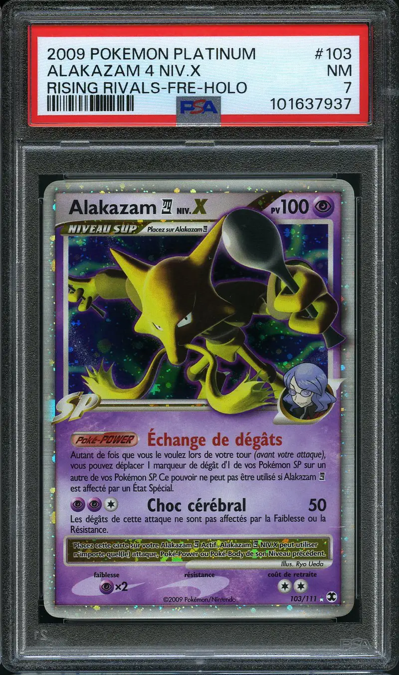 PSA 7 Alakazam Niv. X