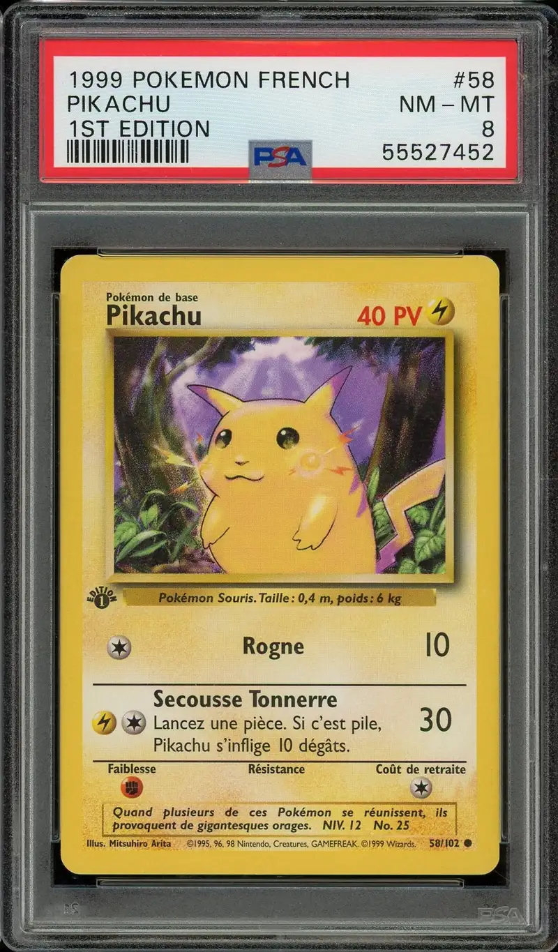 PSA 8 Pikachu