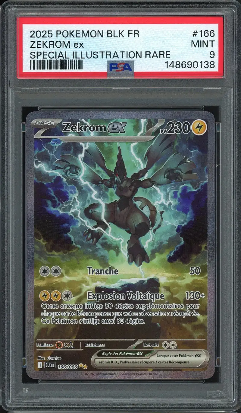 PSA 9 Zekrom Ex