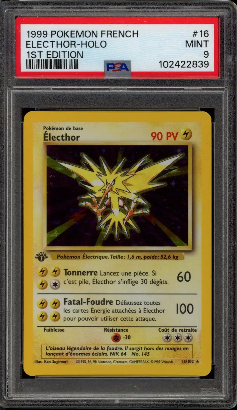 PSA 9 Electhor Holo