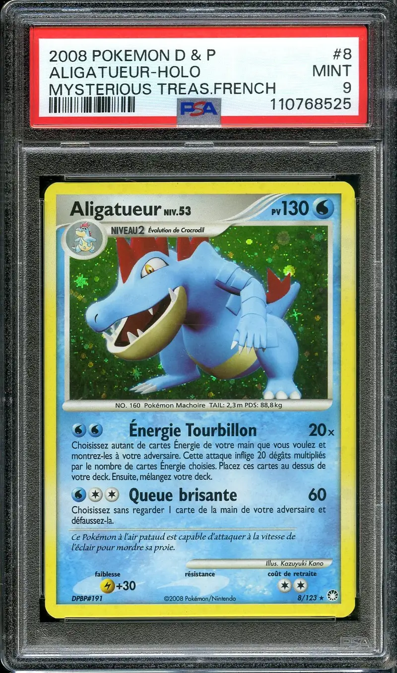PSA 9 Aligatueur Holo