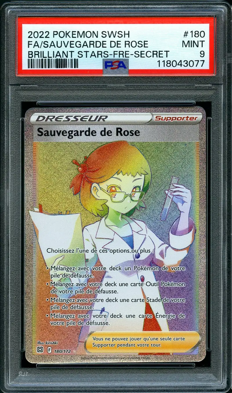 PSA 9 Sauvegarde de Rose Rainbow