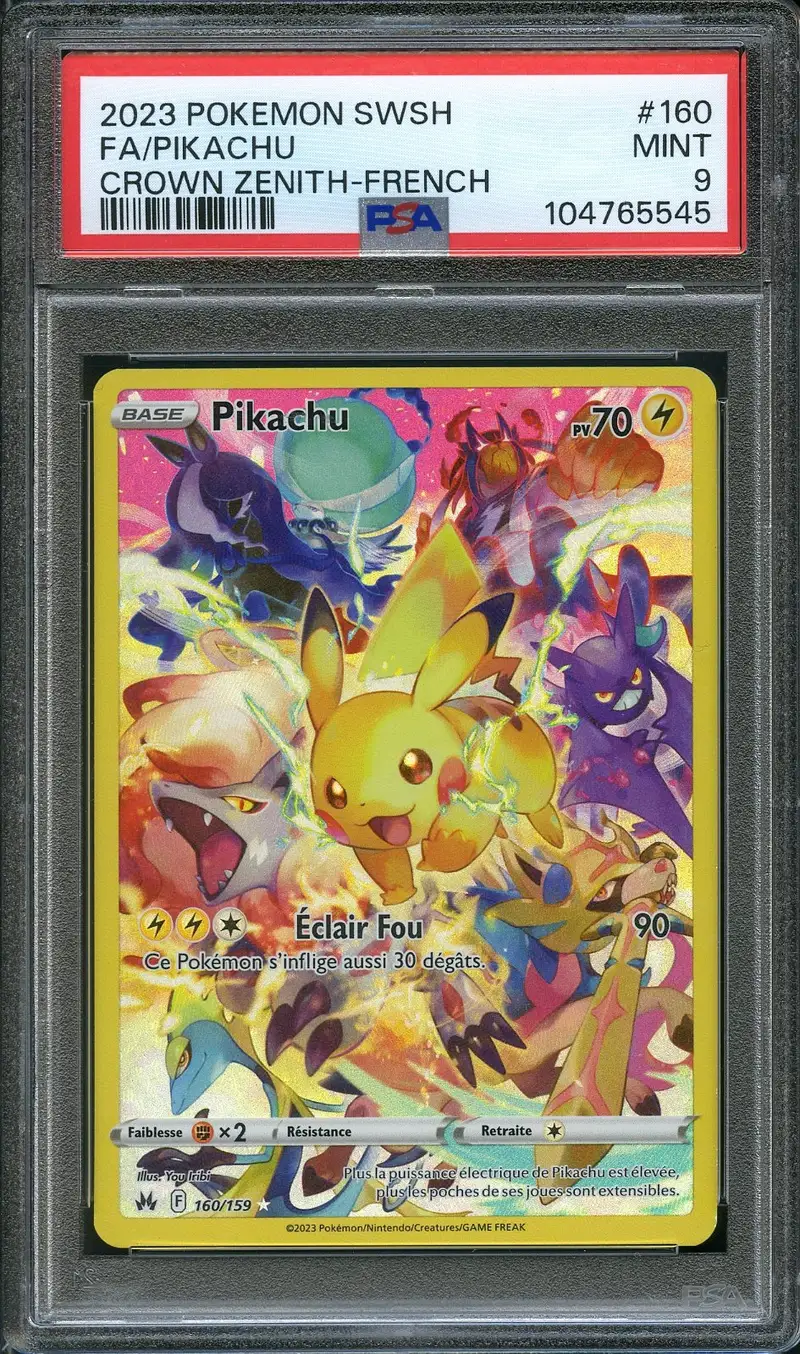 PSA 9 Pikachu