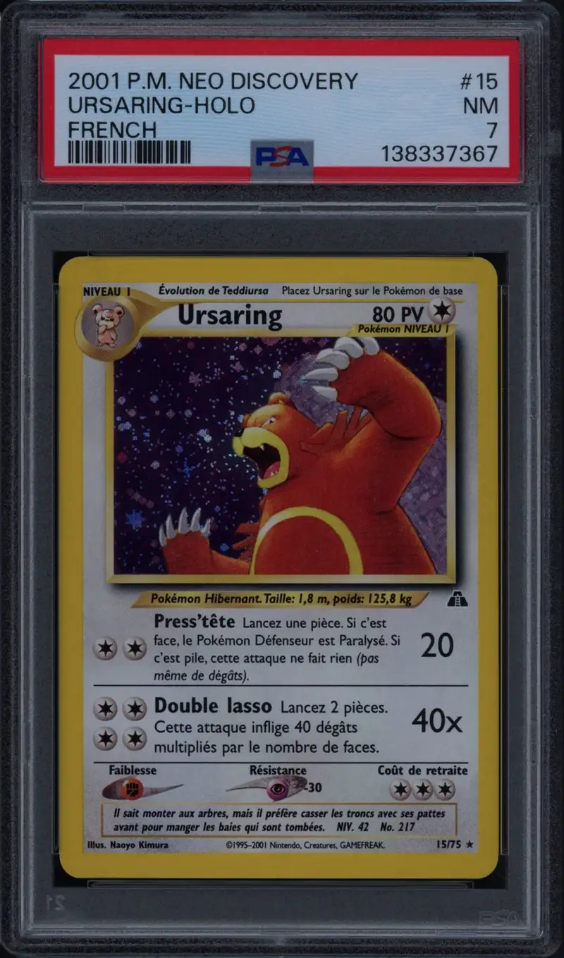 PSA 7 Ursaring Holo