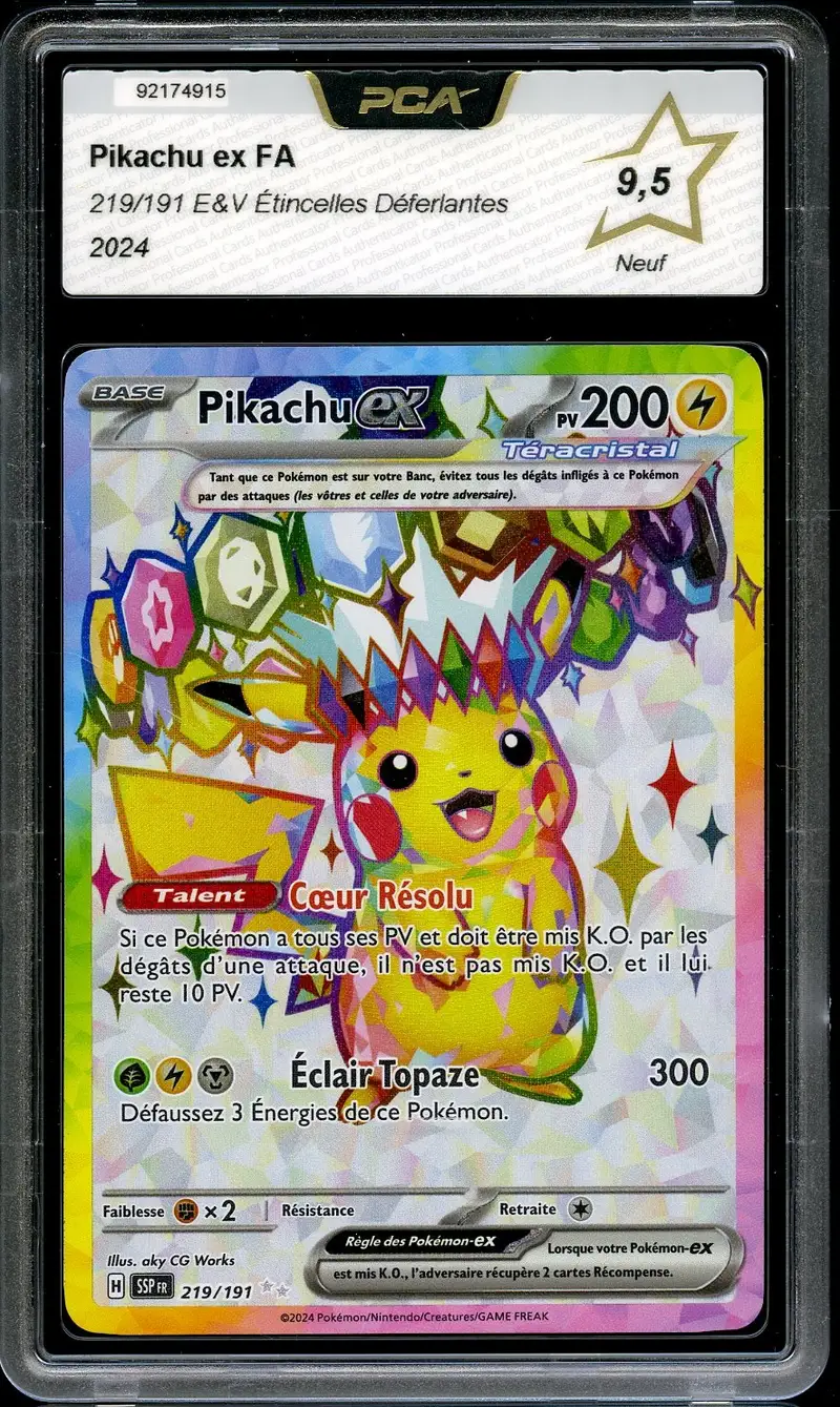 PCA 9.5 Pikachu Ex