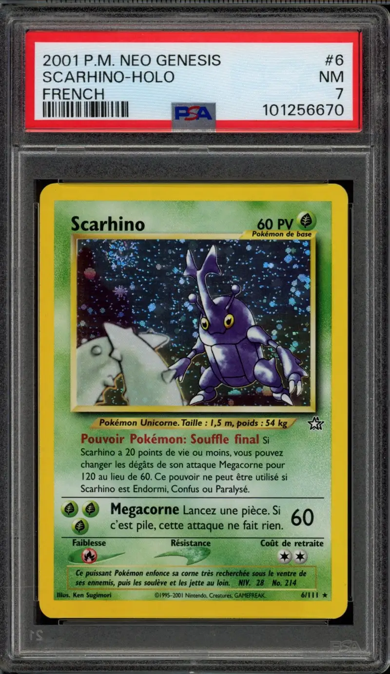 PSA 7 Scarhino Holo