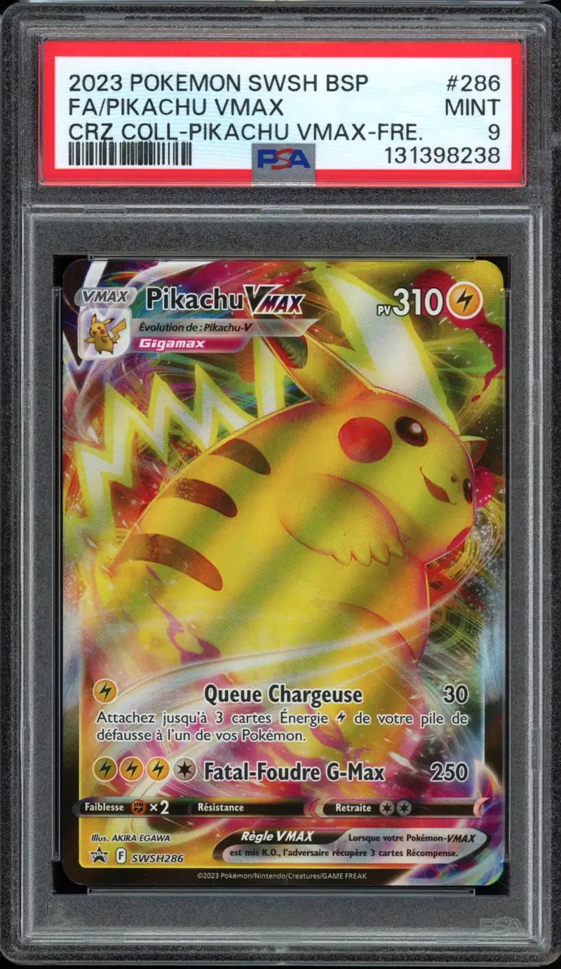 PSA 9 Pikachu VMax