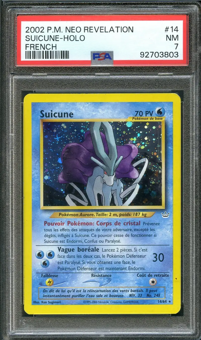 PSA 7 Suicune Holo