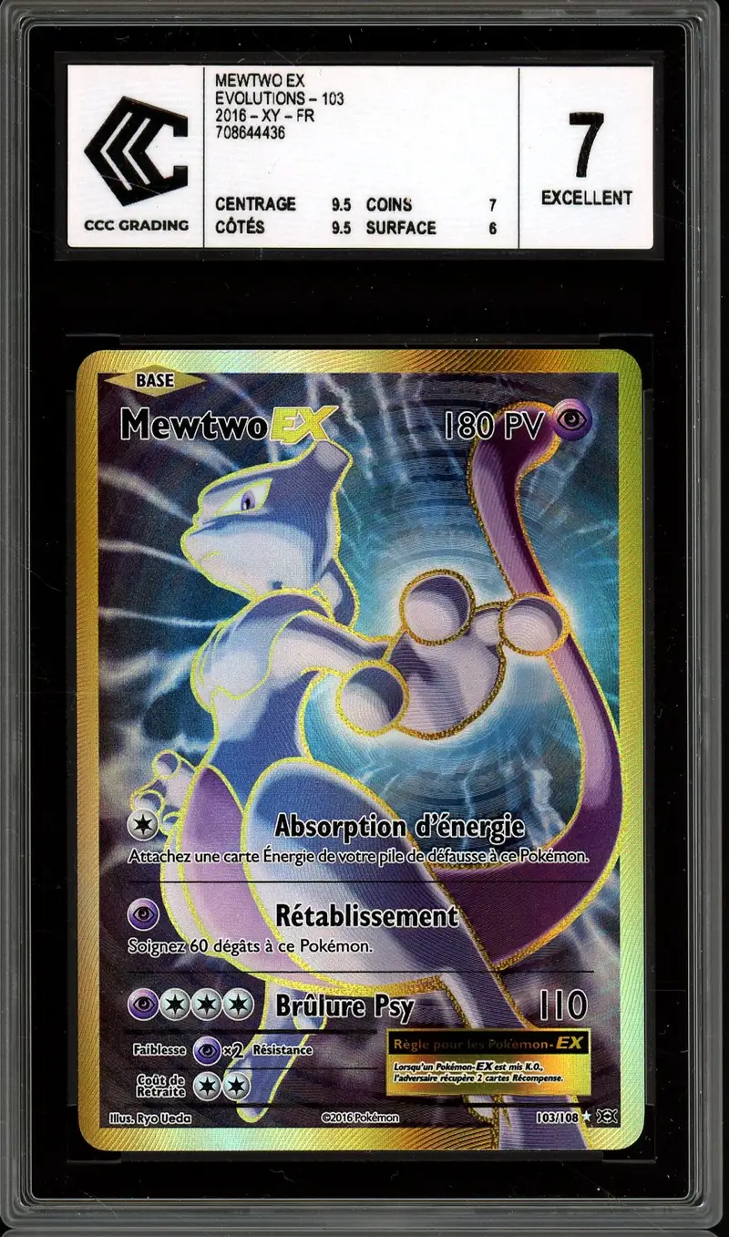 CCC 7 Mewtwo Ex Gold