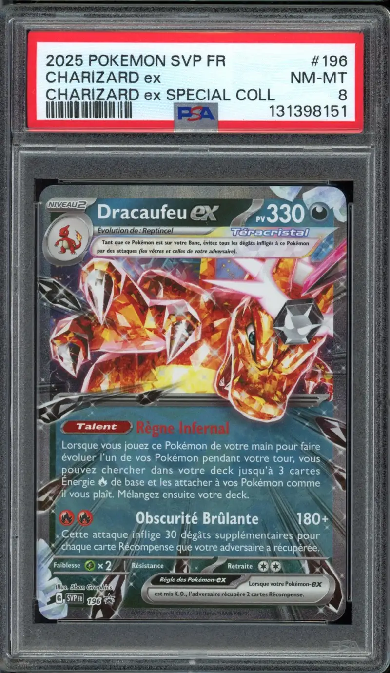 PSA 8 Dracaufeu Ex