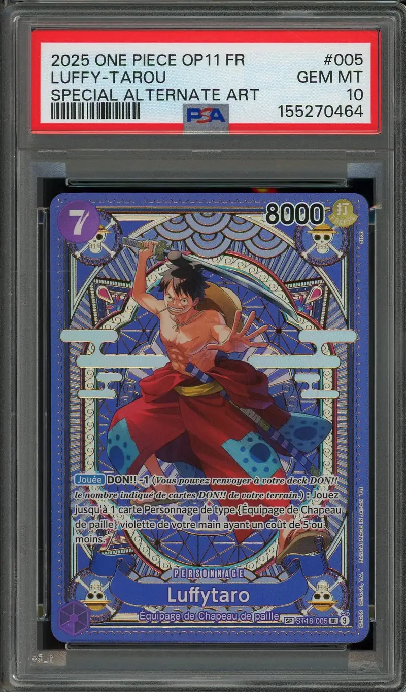 PSA 10 Luffy Tarou