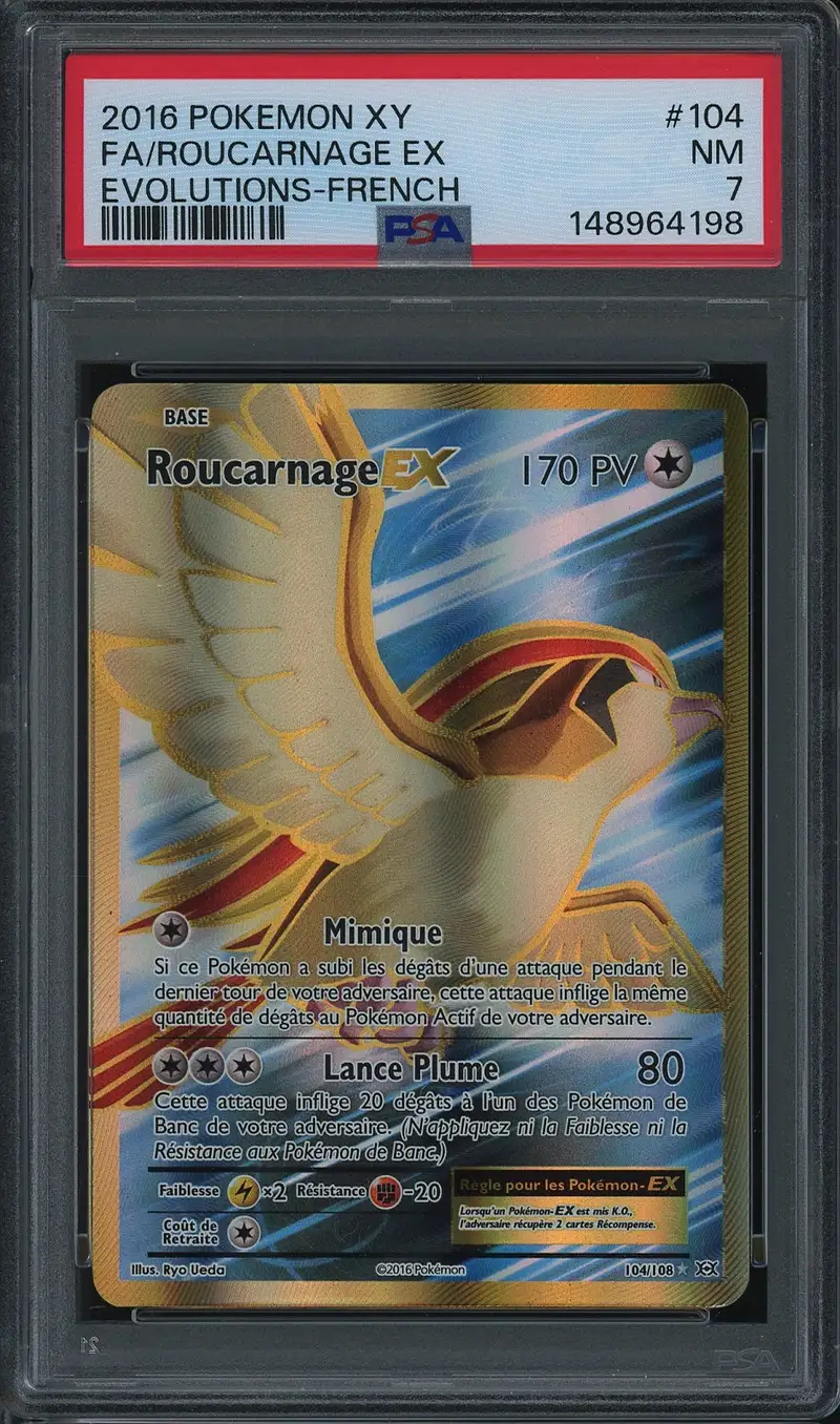 PSA 7 Roucarnage Ex Gold