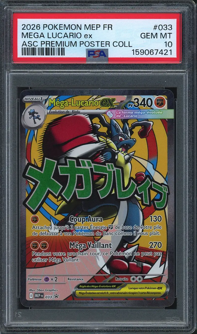 lucario graded card Pokémon card: Mega EX Hyper Rare 188/132 ACE 10 – Beck's Collects Trading Store Commemorate your favorite tabletop game with this Mega Lucario EX 2025 Pokemon Mega Evolution Ultra Rare #160 PSA Authenticated 10 Card Cert #462145 - 2025 -