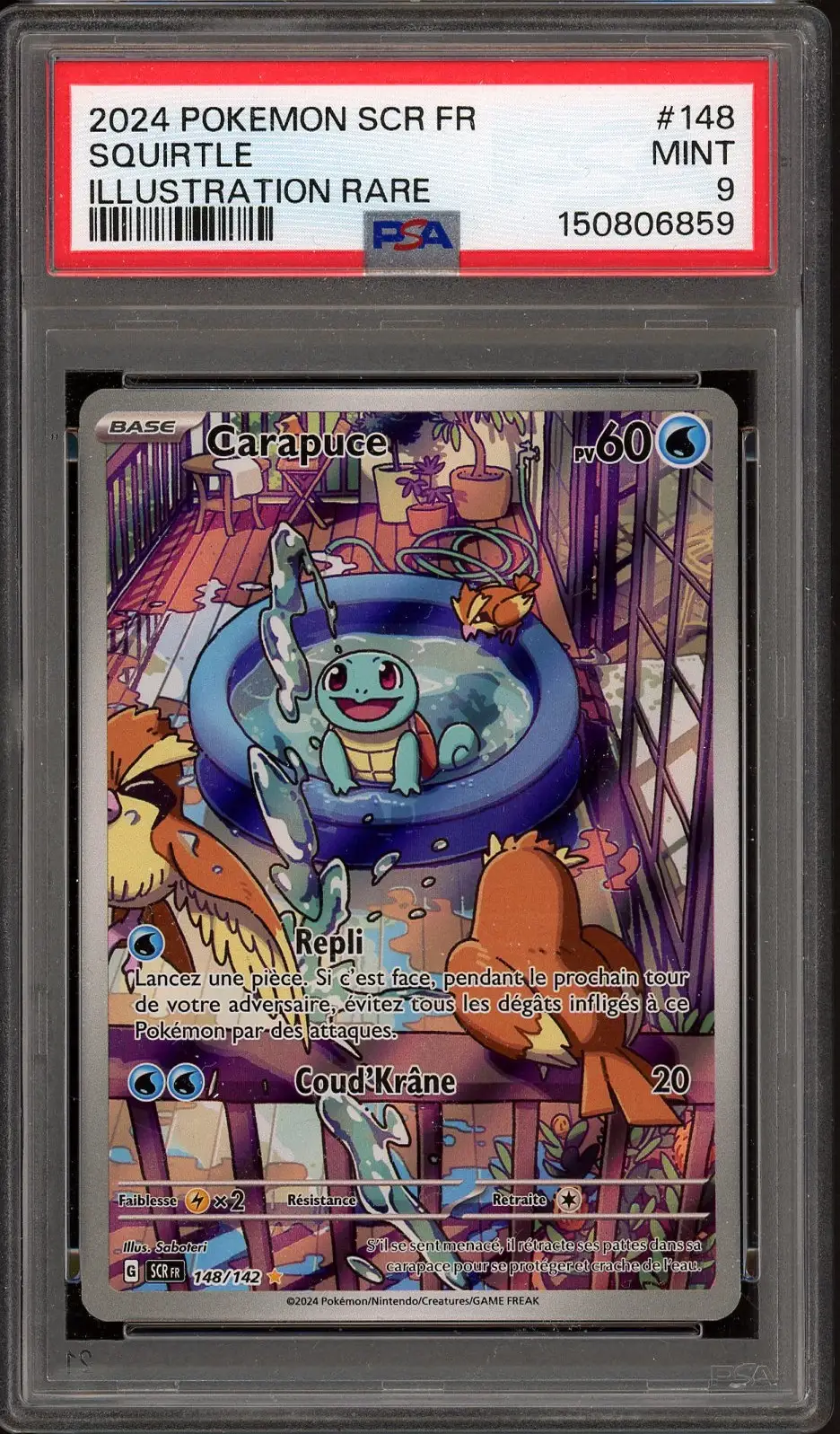 PSA 9 Carapuce