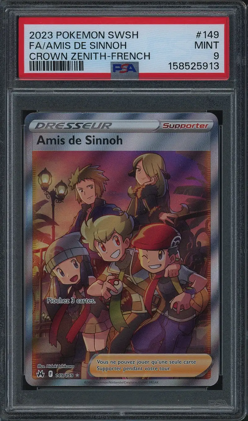 PSA 9 Amis de Sinnoh