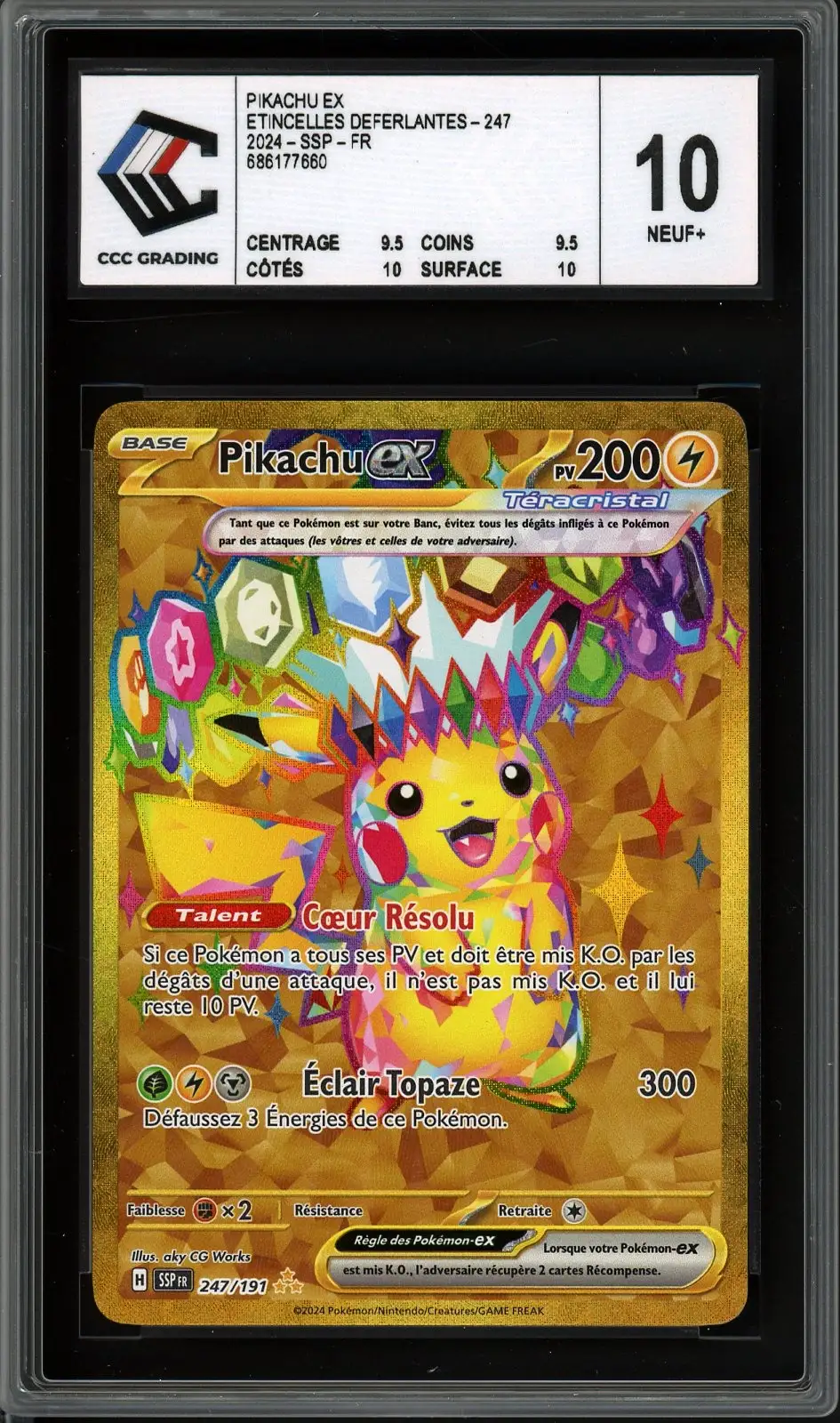 CCC 10 Pikachu Ex Gold