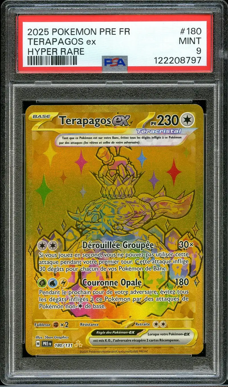 PSA 9 Terapagos Ex Gold