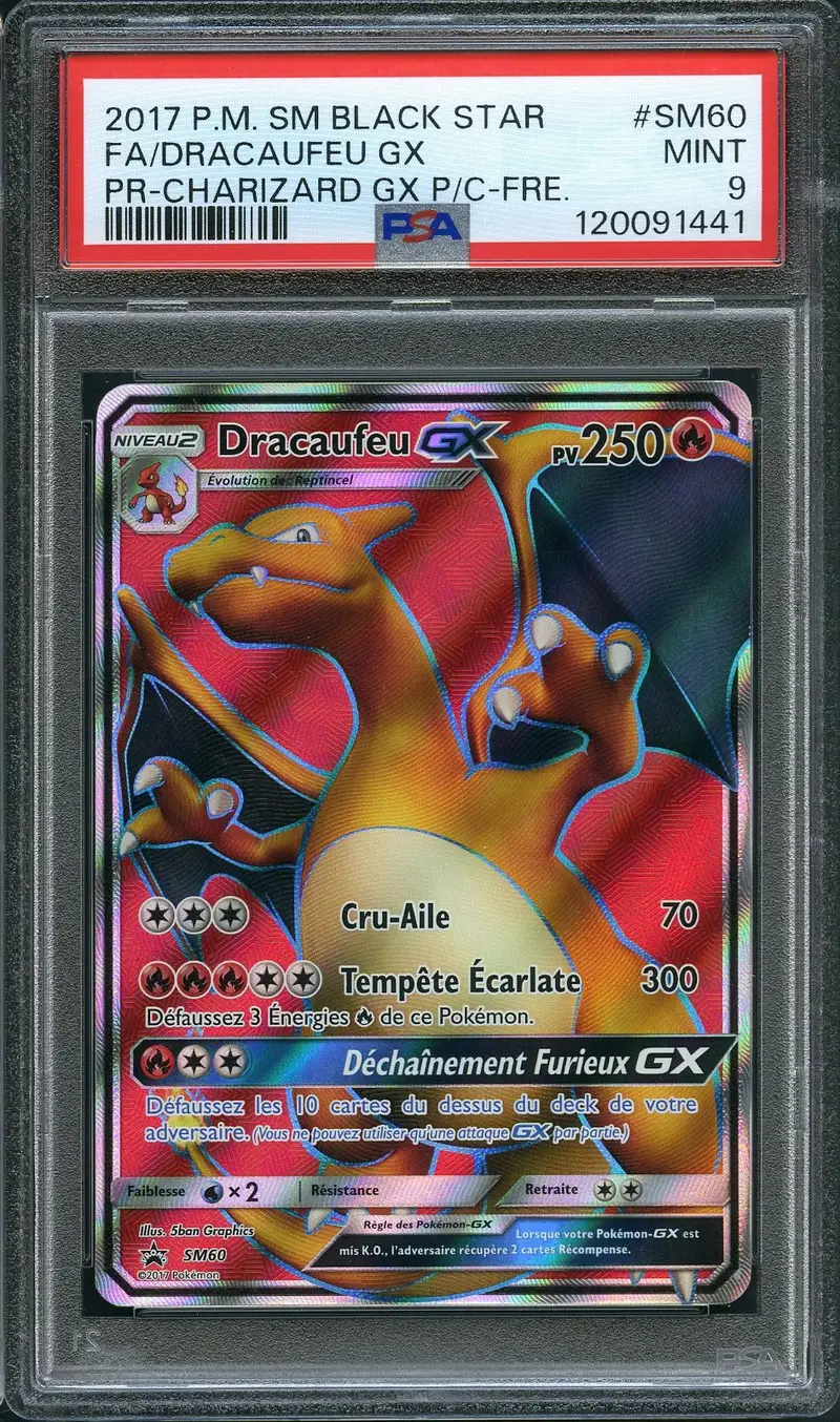 PSA 9 Dracaufeu Gx