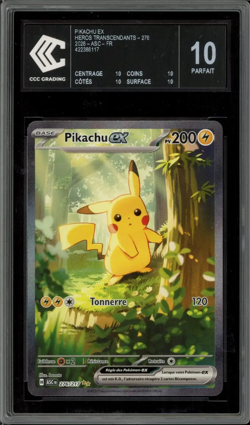 PSA 8 Pikachu Gold Star