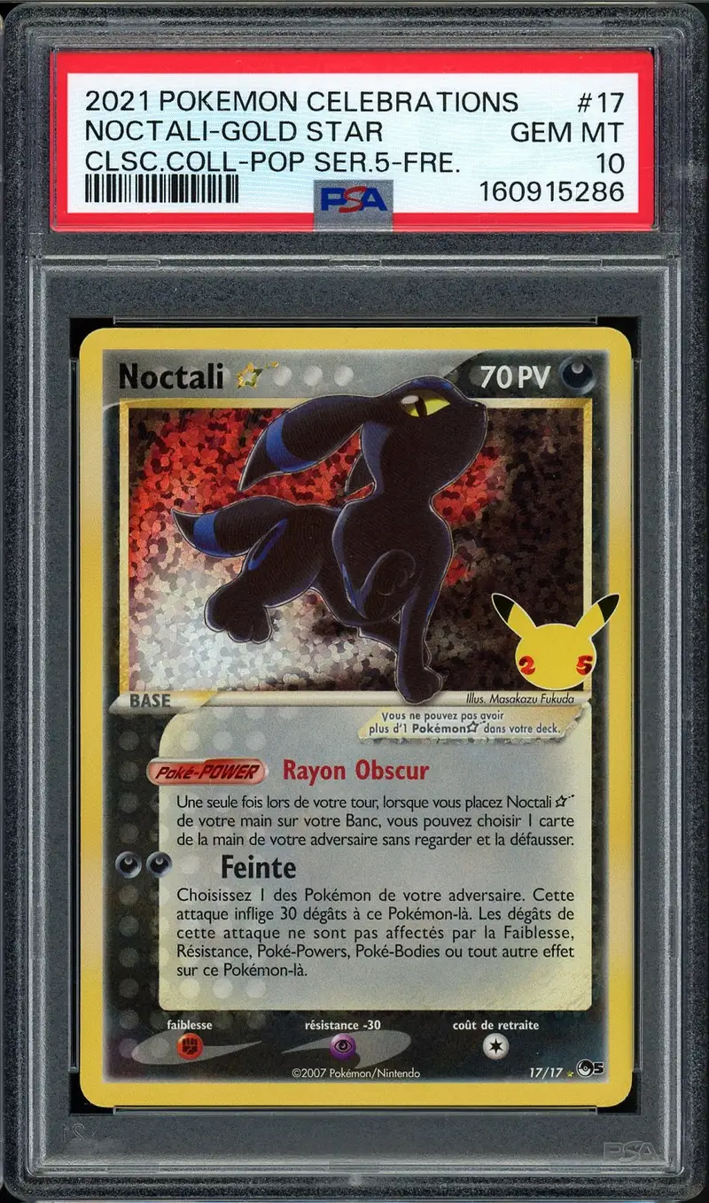 PSA 10 Noctali Gold Star