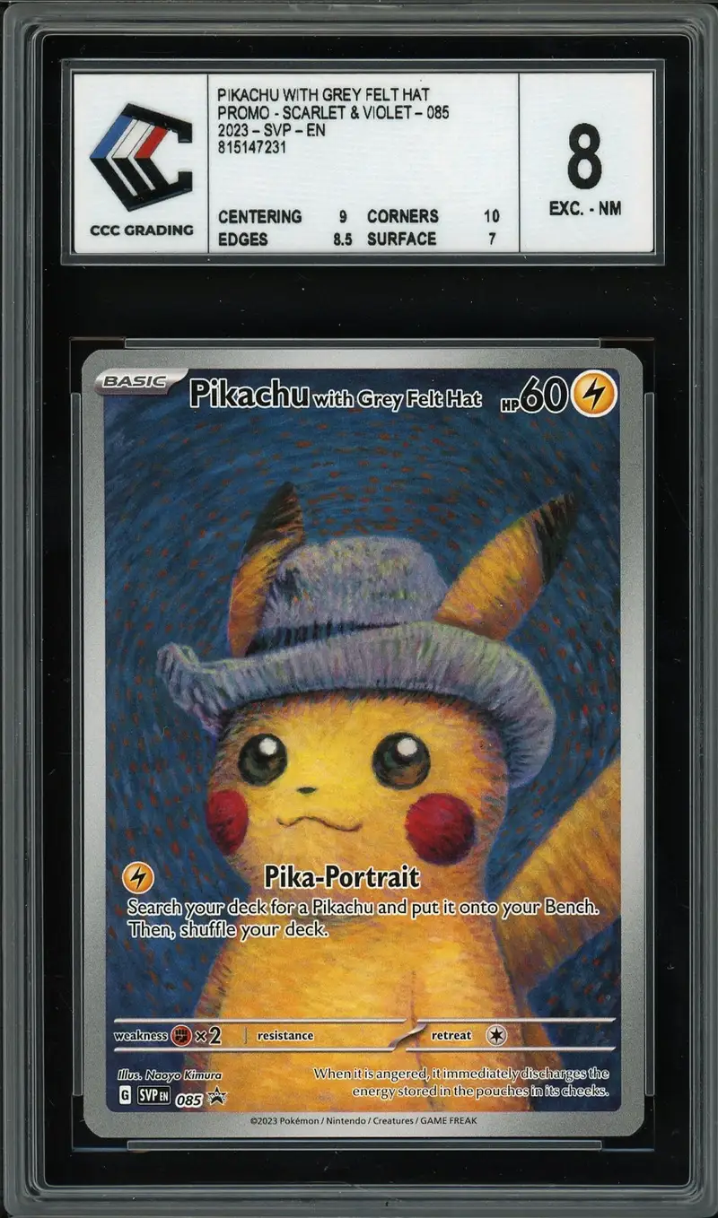 CCC 8 Pikachu with Grey Felt Hat