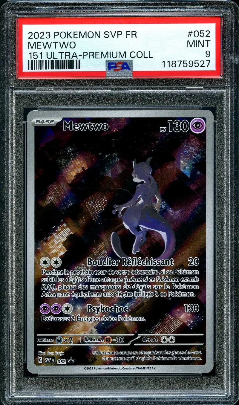 PSA 9 Mewtwo