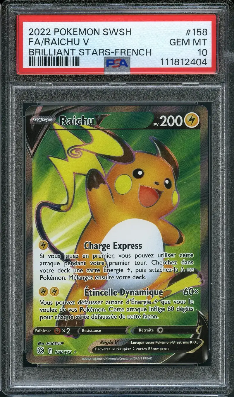 PSA 10 Raichu V