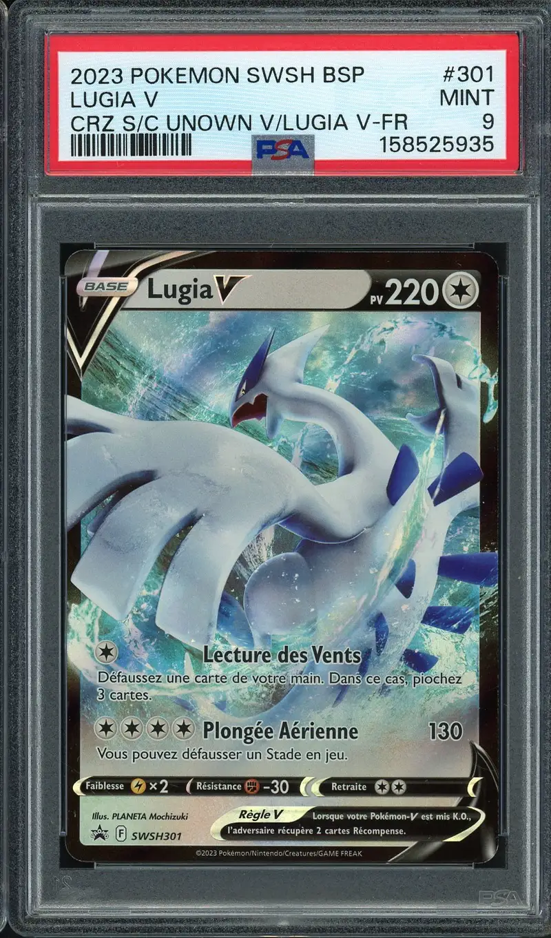 PSA 9 Lugia V