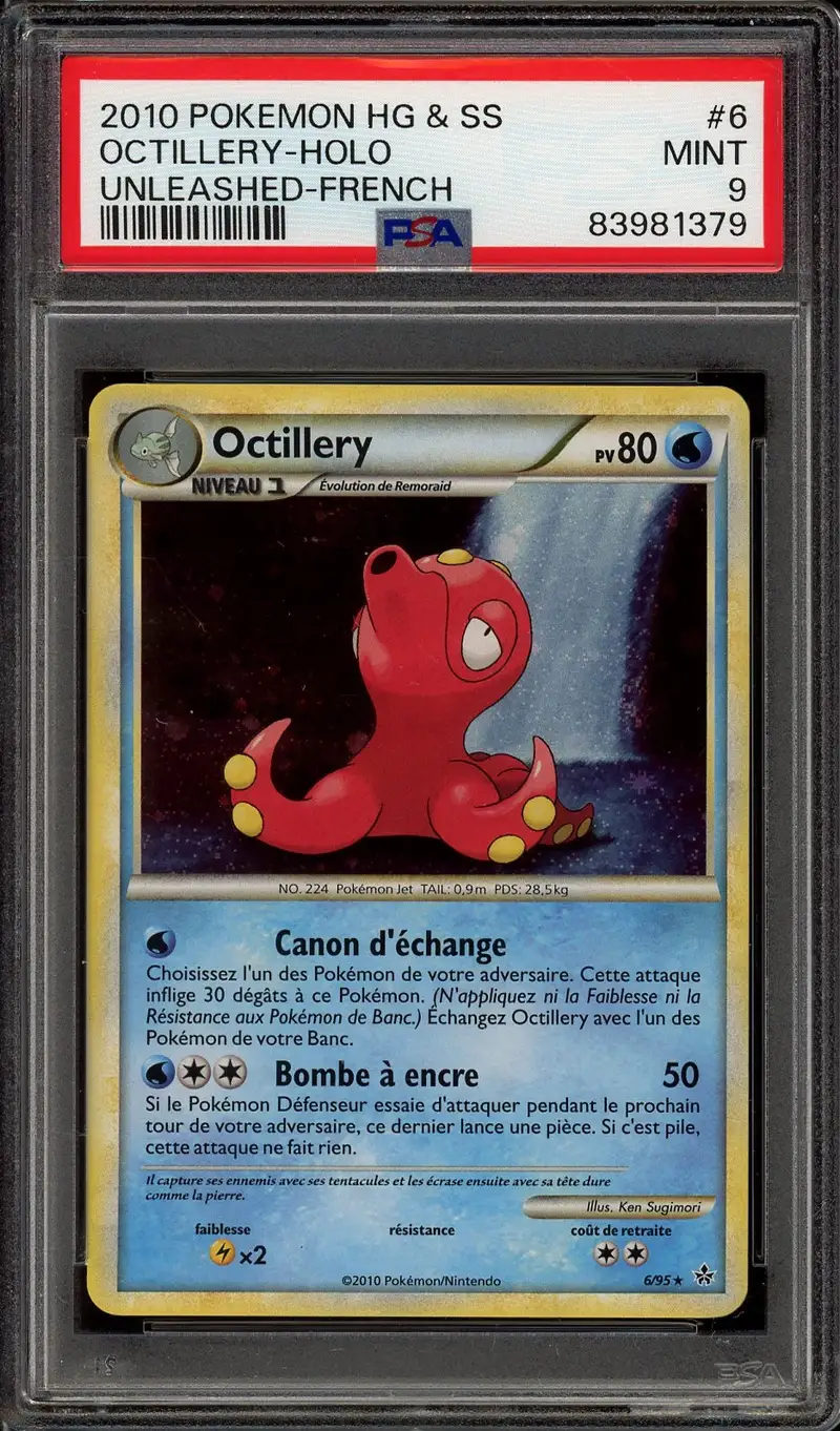 PSA 9 Octillery Holo