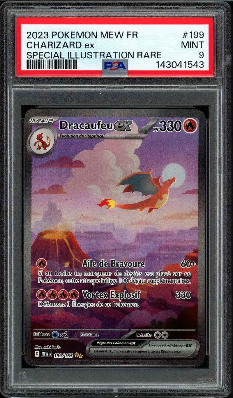 PSA 9 Dracaufeu Ex
