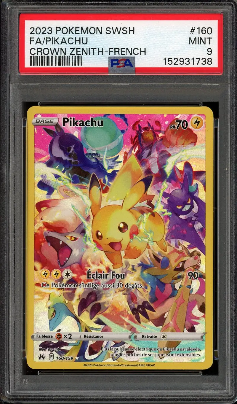 PSA 9 Pikachu