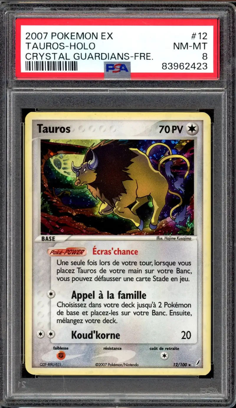 PSA 8 Tauros Holo