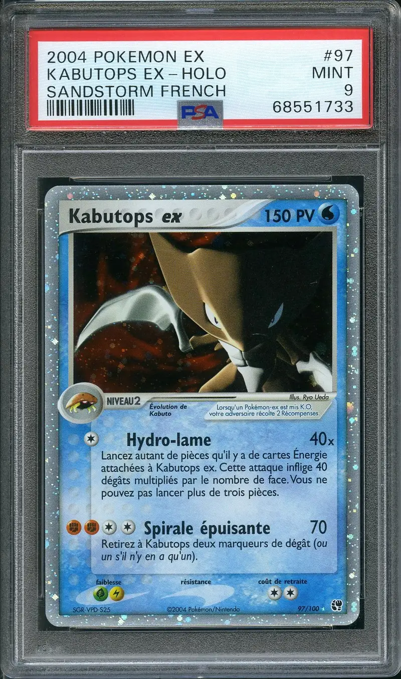 PSA 9 Kabutops Ex